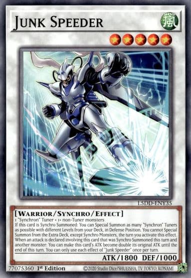Junk Speeder Legendary 5D's Decks Yu-Gi-Oh! card
