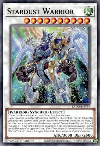 Stardust Warrior Legendary 5D's Decks Yu-Gi-Oh! card