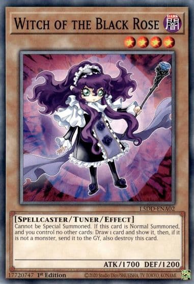 Witch of the Black Rose Legendary 5D's Decks Yu-Gi-Oh! card