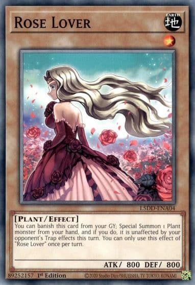 Rose Lover Legendary 5D's Decks Yu-Gi-Oh! card