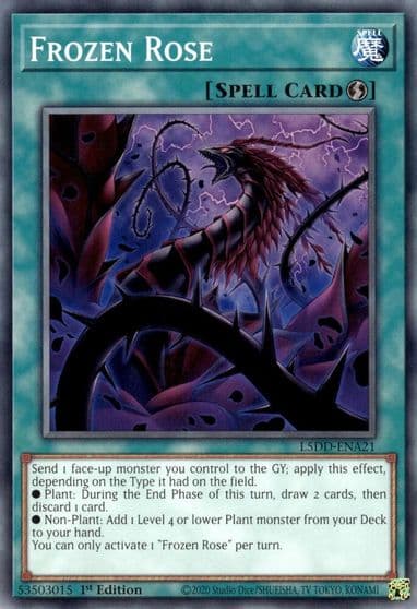 Frozen Rose Legendary 5D's Decks Yu-Gi-Oh! card