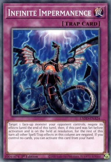 Infinite Impermanence Legendary 5D's Decks Yu-Gi-Oh! card