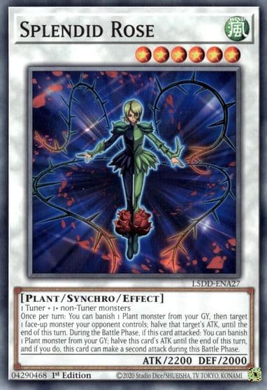 Splendid Rose Legendary 5D's Decks Yu-Gi-Oh! card