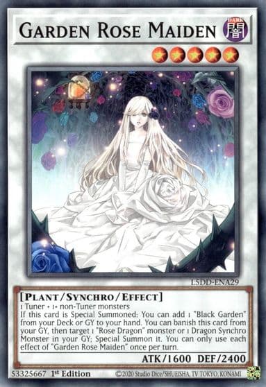 Garden Rose Maiden Legendary 5D's Decks Yu-Gi-Oh! card