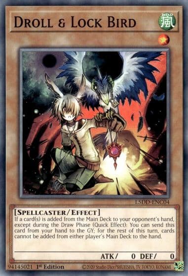 Droll and Lock Bird Legendary 5D's Decks Yu-Gi-Oh! card