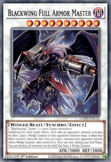 Blackwing Full Armor Master Legendary 5D's Decks Yu-Gi-Oh! card