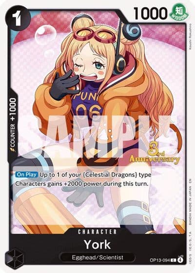 York Carrying On His Will: 3rd Anniversary Tournament Cards One Piece card