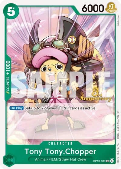 Tony TonyChopper Carrying On His Will: 3rd Anniversary Tournament Cards One Piece card