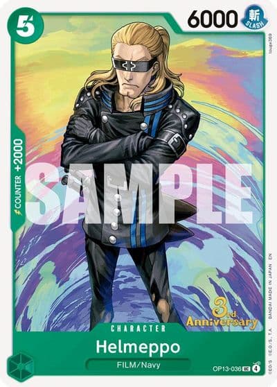 Helmeppo Carrying On His Will: 3rd Anniversary Tournament Cards One Piece card