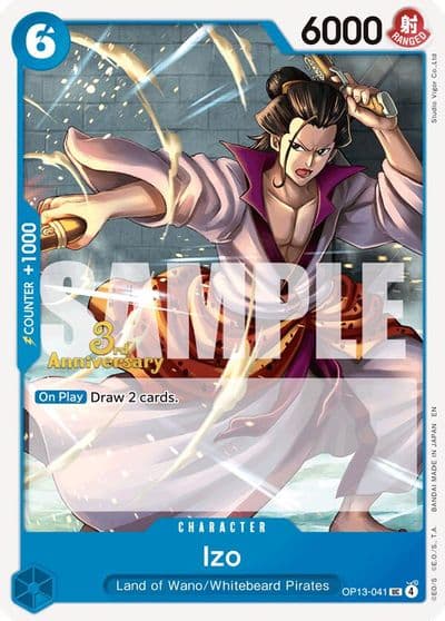 Izo Carrying On His Will: 3rd Anniversary Tournament Cards One Piece card