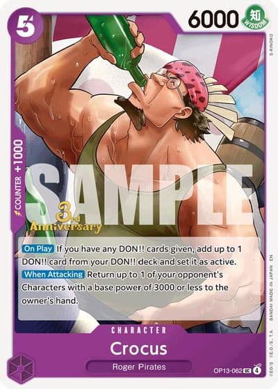 Crocus Carrying On His Will: 3rd Anniversary Tournament Cards One Piece card