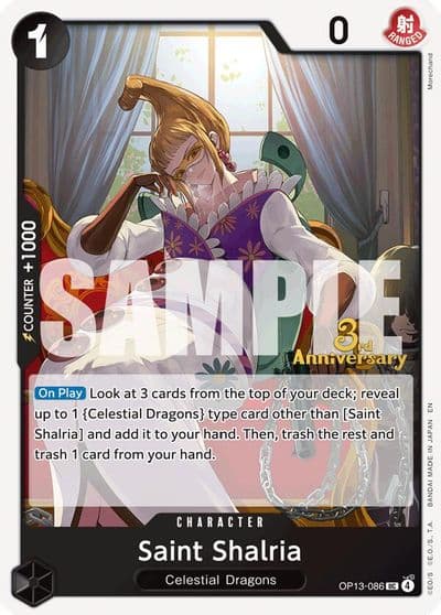 Saint Shalria Carrying On His Will: 3rd Anniversary Tournament Cards One Piece card