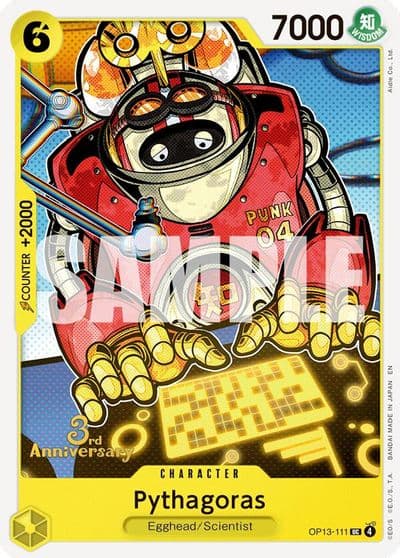 Pythagoras Carrying On His Will: 3rd Anniversary Tournament Cards One Piece card