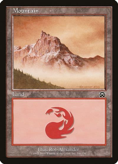 Mountain 346 Mercadian Masques Magic card