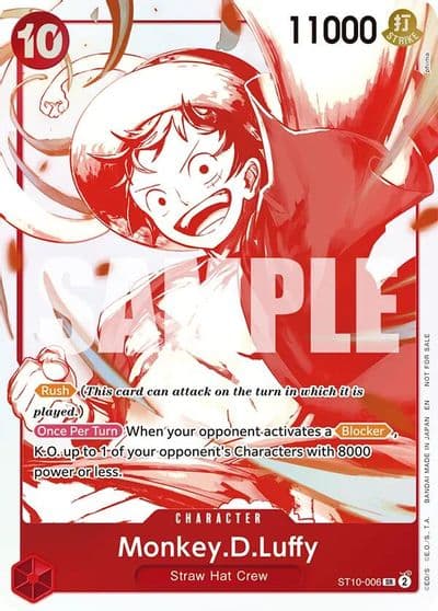 MonkeyDLuffy ST10 006 3rd Anniversary Treasure Campaign Pack One Piece Promotion Cards One Piece card
