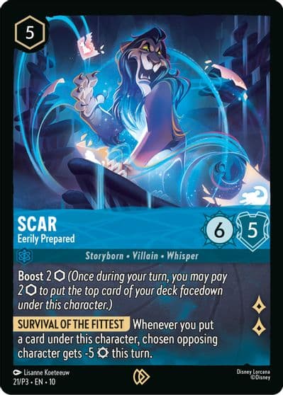 Scar Eerily Prepared Disney Lorcana Promo Cards Lorcana card