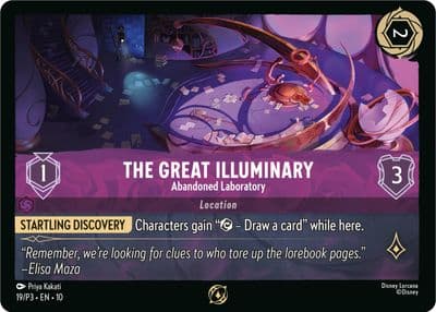 The Great Illuminary Abandoned Laboratory Disney Lorcana Promo Cards Lorcana card