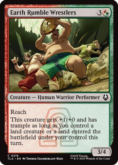 Earth Rumble Wrestlers Avatar: The Last Airbender Magic card