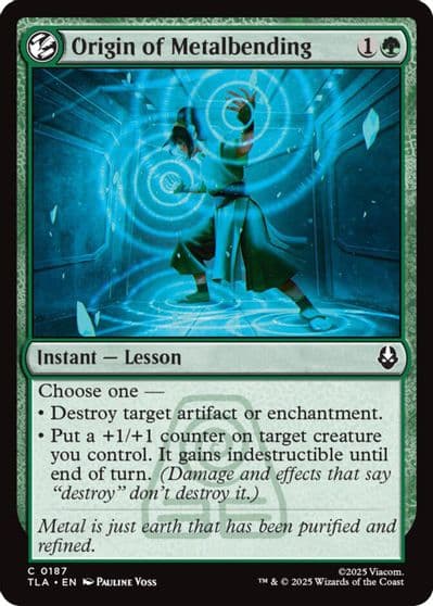 Origin of Metalbending Avatar: The Last Airbender Magic card