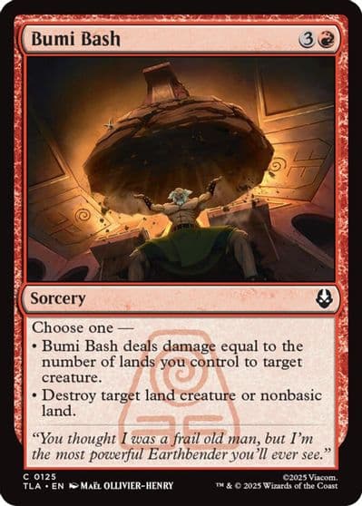 Bumi Bash Avatar: The Last Airbender Magic card