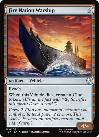 Fire Nation Warship Avatar: The Last Airbender Magic card