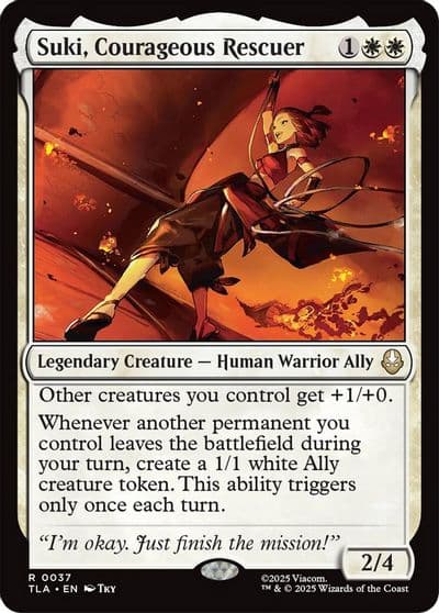 Suki Courageous Rescuer Avatar: The Last Airbender Magic card