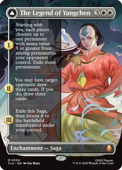 The Legend of Yangchen Borderless Avatar: The Last Airbender Magic card