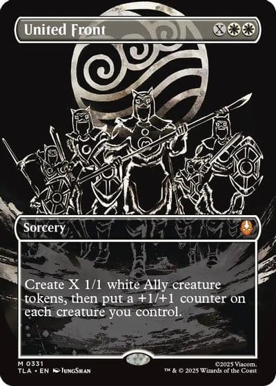 United Front Borderless Avatar: The Last Airbender Magic card