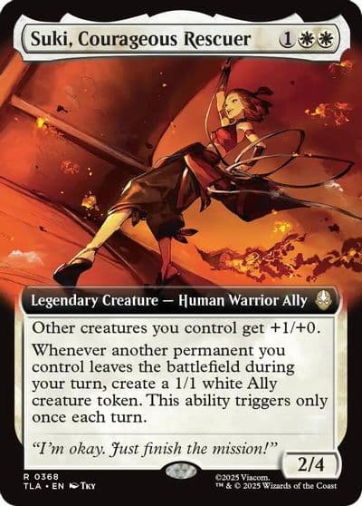 Suki Courageous Rescuer Extended Art Avatar: The Last Airbender Magic card