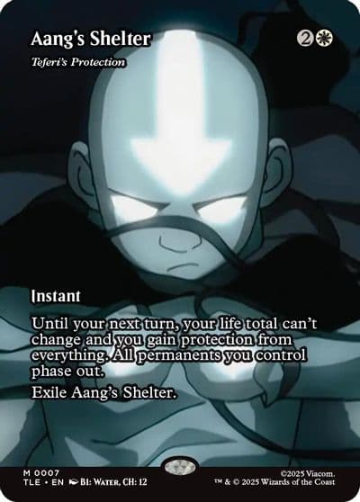 Aangs Shelter Teferis Protection Borderless Avatar: The Last Airbender: Eternal-Legal Magic card