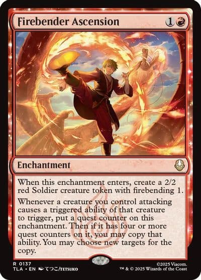 Firebender Ascension Avatar: The Last Airbender Magic card