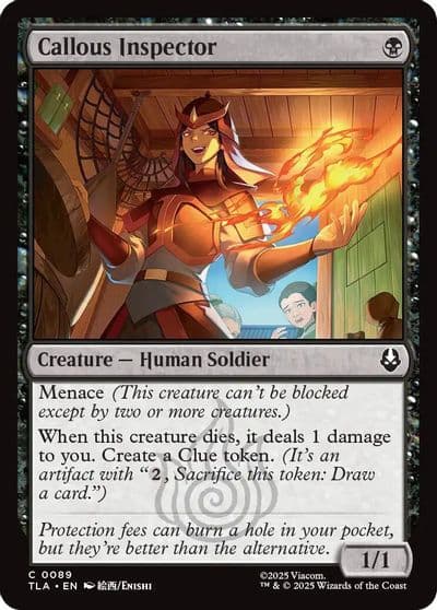 Callous Inspector Avatar: The Last Airbender Magic card