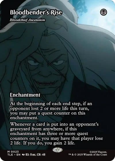 Bloodbenders Rise Bloodchief Ascension Borderless Avatar: The Last Airbender: Eternal-Legal Magic card