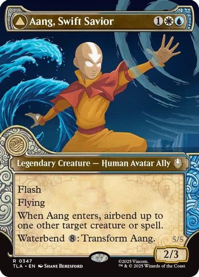 Aang Swift Savior Showcase Avatar: The Last Airbender Magic card