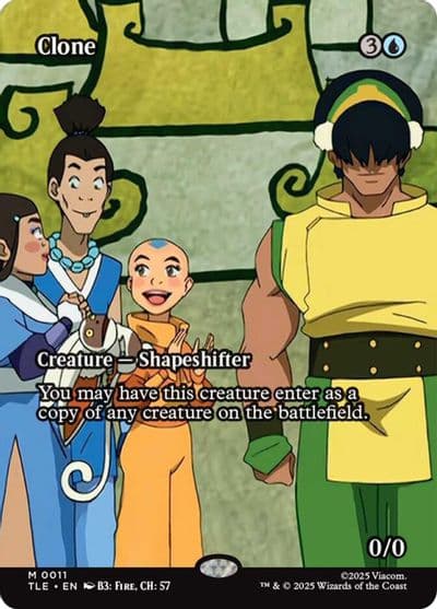 Clone Borderless Avatar: The Last Airbender: Eternal-Legal Magic card