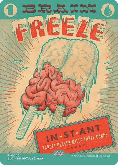 Brain Freeze Secret Lair Countdown Kit Magic card