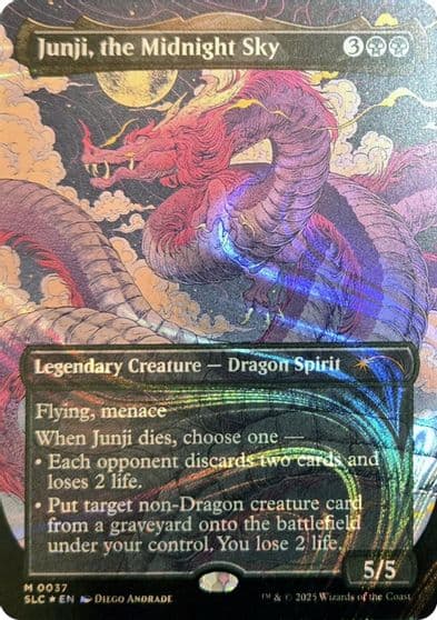 Junji the Midnight Sky Halo Foil Secret Lair Countdown Kit Magic card
