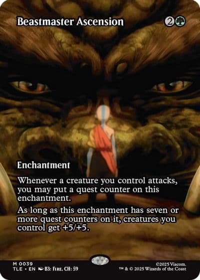 Beastmaster Ascension Borderless Avatar: The Last Airbender: Eternal-Legal Magic card
