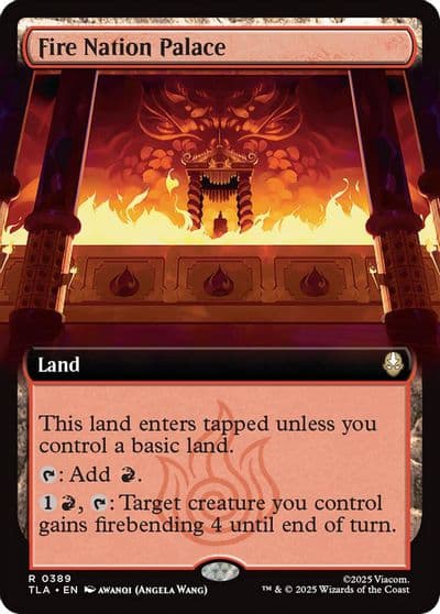 Fire Nation Palace Extended Art Avatar: The Last Airbender Magic card