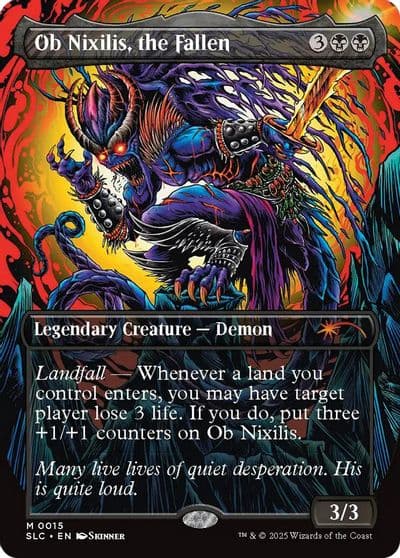 Ob Nixilis the Fallen Secret Lair Countdown Kit Magic card