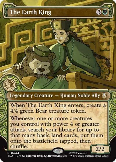 The Earth King Showcase Avatar: The Last Airbender Magic card