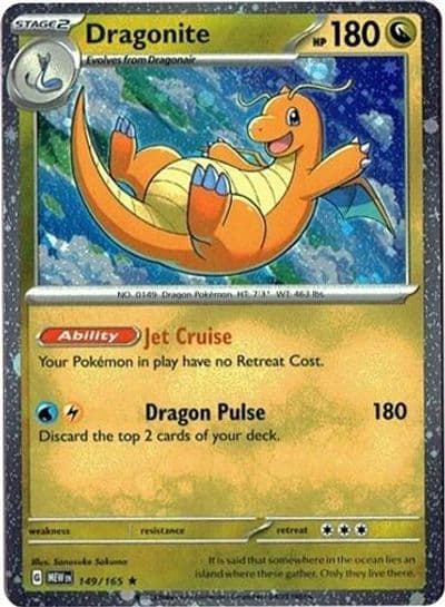 Dragonite 149/165 (Cosmos Holo) Miscellaneous Cards & Products Pokemon card