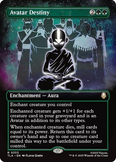 Avatar Destiny Borderless Avatar: The Last Airbender Magic card