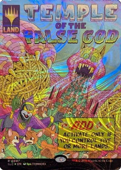 Temple of the False God Halo Foil Secret Lair Countdown Kit Magic card