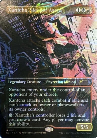 Xantcha Sleeper Agent Halo Foil Secret Lair Countdown Kit Magic card