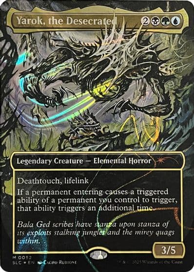 Yarok the Desecrated Halo Foil Secret Lair Countdown Kit Magic card