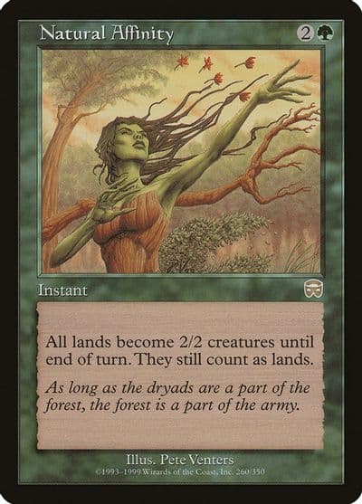 Natural Affinity Mercadian Masques Magic card