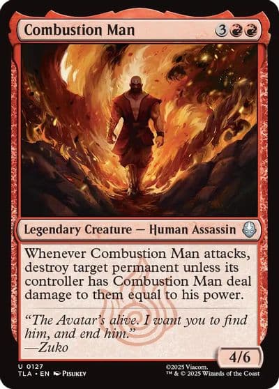 Combustion Man Avatar: The Last Airbender Magic card