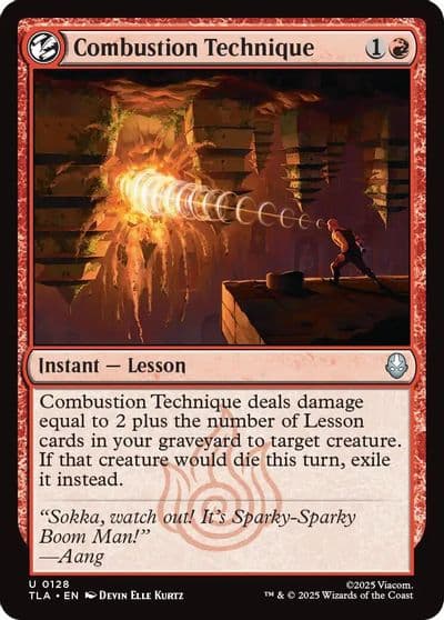 Combustion Technique Avatar: The Last Airbender Magic card