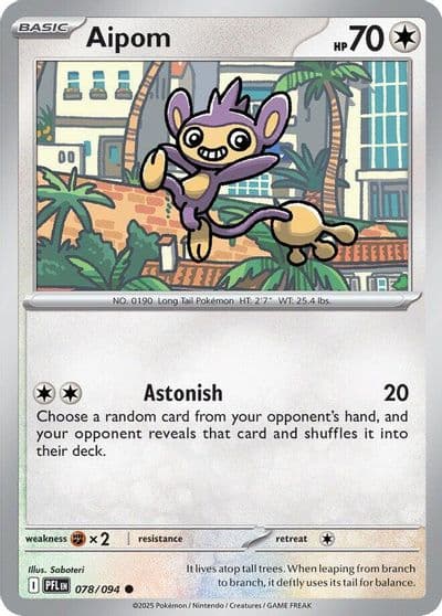 Aipom ME02: Phantasmal Flames Pokemon card